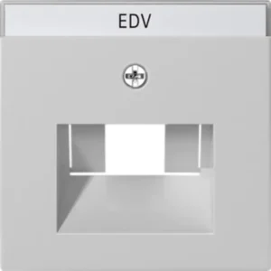 Gira centraalplaat RJ45 wandcontactdoos tekstkader 1&2-voudig Systeem 55 grijs mat (0284015)