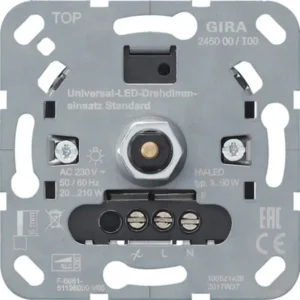 Gira draaidimmer universeel LED Standaard 3-60 Watt (245000)