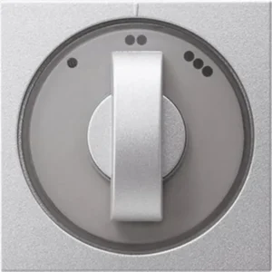 Gira draaiknop driestandenschakelaar Systeem 55 aluminium mat (066526)