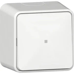 Gira ob droog wipdrukcontact wissel 10A 250V - zuiver wit glanzend (315613)