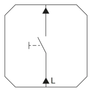 Gira drukcontact maakcontact 1-polig (387100)