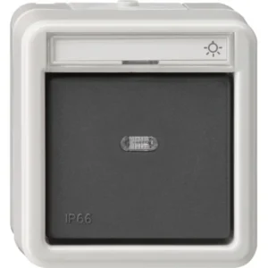 Gira drukcontact wisselcontact 1-polig opbouw IP66 (015631)