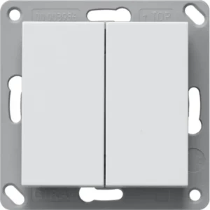 Gira EnOcean draadloze wandzender 2-voudig Systeem 55 wit glans (242203)