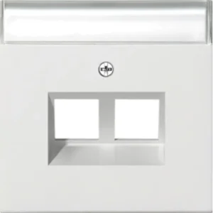 Gira inzplaat 2x MJ 30 graden F100 wit glans (2640112)