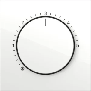 Gira knop ruimtetemperatuurregelaar F100 wit glans (2706112)