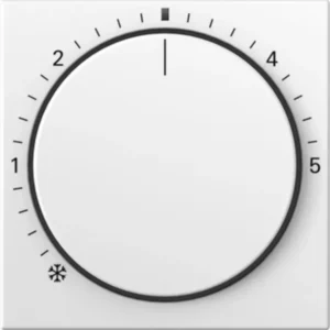 Gira knop ruimtetemperatuurregelaar met controlevenster systeem 55 wit mat (270227)