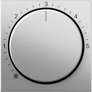 Gira knop ruimtetemperatuurregelaar Systeem 55 edelstaal (2706600)