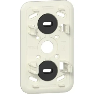Gira ez­tl ob opbouw montageplaat 2-voudig voor combinatie schakelaar / stopcontact zonder ran­daarde k/p - crème wit glanzend (305910)