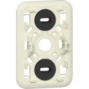 Gira ez­tl ob opbouw montageplaat 2-­voudig k/p - crème wit glanzend (305010)