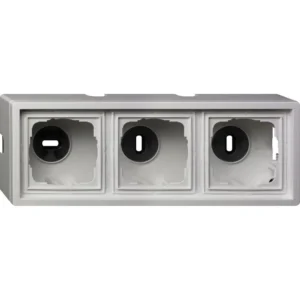 Gira opbouwbak 3-voudig F100 wit glans (0063112)