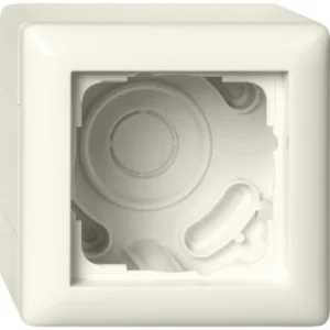 Gira opbouwbak incl. vast afdekraam 1-voudig Standaard 55 creme glans (106101)