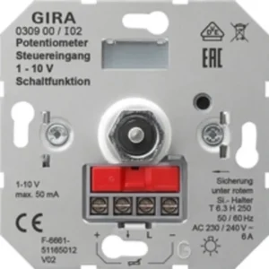 Gira potentiometer met schakelaar 1-10 Volt (030900)