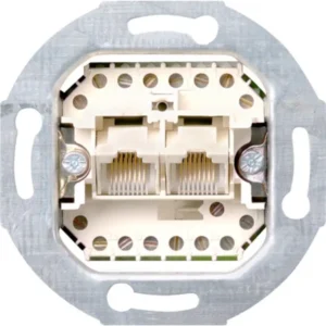 Gira RJ45 telefoon wandcontactdoos CAT3 2-voudig (019000)