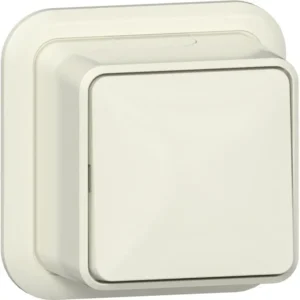 Gira schakelaar 2-polig opbouw creme (310210)