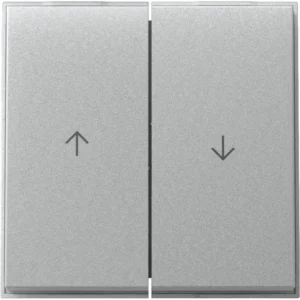 Gira schakelwip jaloezieschakelaar 2-voudig TX44 aluminium (329465)