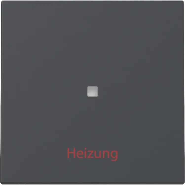Gira system 55 wip met opdruk verwarmingsnoodschakelaar en controlevenster - antraciet (367828)
