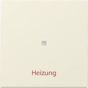 Gira schakelwip met opdruk Heizung en controlevenster Systeem 55 creme glans (367801)