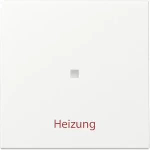 Gira schakelwip met opdruk Heizung en controlevenster Systeem 55 wit mat (367827)