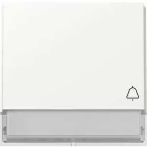 Gira TX_44 wip met symbool belknop en tekstkader - zuiver wit (367366)