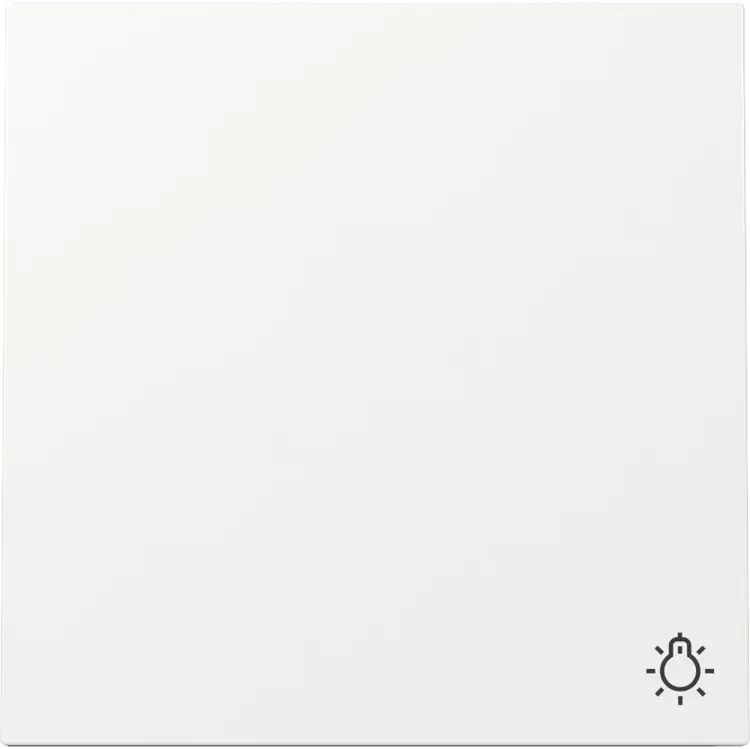 Gira F100 wip met licht symbool - zuiver wit (328570)