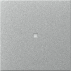 Gira schakelwip rechtstaand met controlevenster Systeem 55 aluminium mat (349026)