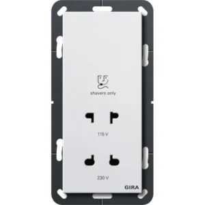 Gira scheerwandcontactdoos 115 - 230 V wit glans (282003)