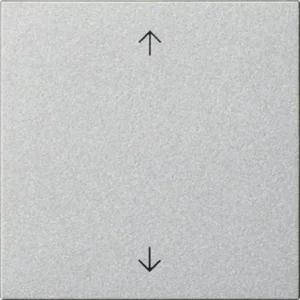 Gira Systeem 3000 jaloezie/tastdimmerknop met pijlen Systeem 55 aluminium mat (536126)