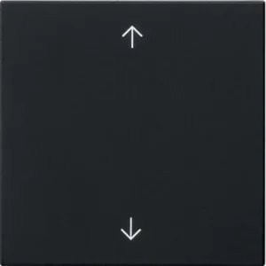 Gira Systeem 3000 jaloezie/tastdimmerknop met pijlen Systeem 55 zwart mat (5361005)