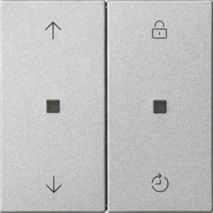Gira Systeem 3000 Memory bedieningselement met pijlsymbolen Systeem 55 aluminium mat (536326)