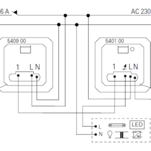 Gira Systeem 3000 nevenpost 3-draads (540900)