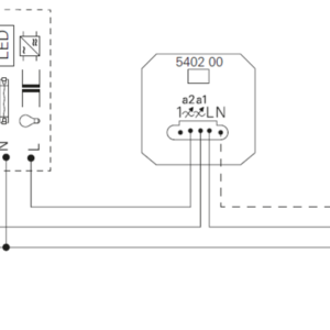 Gira Systeem 3000 serie tastdimmer universeel LED Comfort 3-100 Watt (540200)