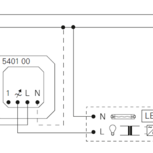 Gira Systeem 3000 tastdimmer universeel LED Comfort 3-100 Watt (540100)