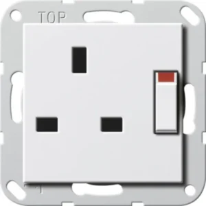 Gira wandcontactdoos British Standard verhoogde aanraakbeveiliging 13/250 s Systeem 55 (277803)