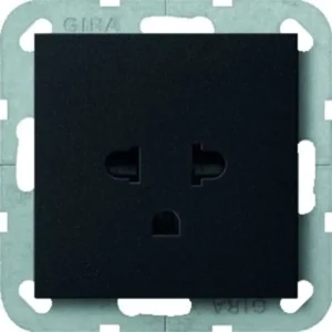 Gira wandcontactdoos euro us Systeem 55 zwart (2840005)