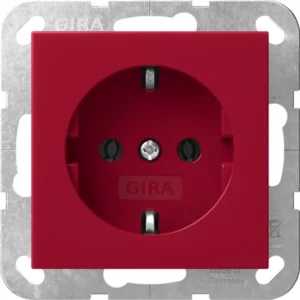 Gira wandcontactdoos met randaarde Systeem 55 rood glanzend (4455108)