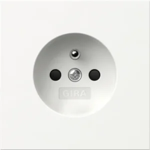 Gira wandcontactdoos penaarde met verhoogde aanraakbeveiliging F100 wit glans (448570)