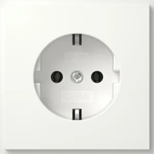 Gira wandcontactdoos randaarde TX44 wit (418866)