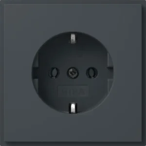 Gira wandcontactdoos randaarde TX44 antraciet (418867)