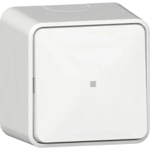 Gira ob droog wipschakelaar controle universeel­uit­wissel 10A 250V - zuiver wit glanzend (311613)