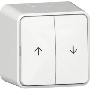 Gira ob droog wipschakelaar jaloezie 10A 250V - zuiver wit glanzend (315913)
