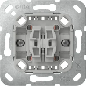 Gira wisselschakelaar/pulsdrukker combinatie met klauwbevestiging (313900)