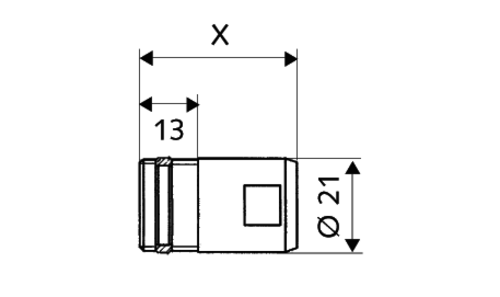 Schell Quick Quick adapter met ASAG (chroom) 1/2"x55mm - 007010699 - Afbeelding 2