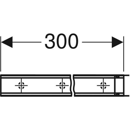 Geberit Duofix set systeemprofielen (2 st. x 3m): H=3.4cm - Afbeelding 2