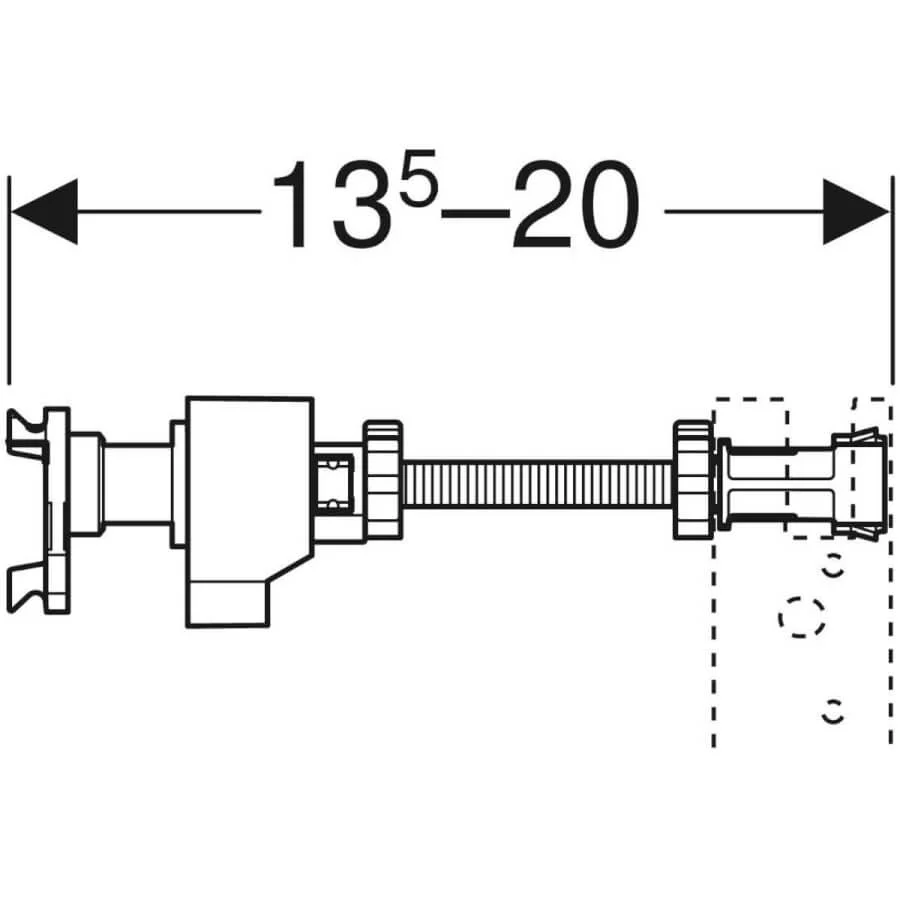 Geberit Duofix set wandankers voor afzonderlijke en systeemmontage - 111.080.00.1 - Afbeelding 2