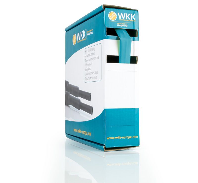 WKK - H-2(Z) - Dunwandige krimpkous - 2:1 - Gebruikstemperatuur tot 125 °C - 2.4/ 1.2 - Blauw - Minibox - 10 meter