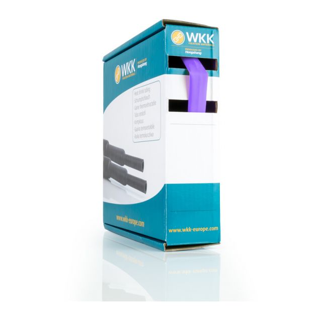 WKK - H-2(Z) - Dunwandige krimpkous - 2:1 - Gebruikstemperatuur tot 125 °C - 25.4/ 12.7 - Paars - Minibox - 5 meter