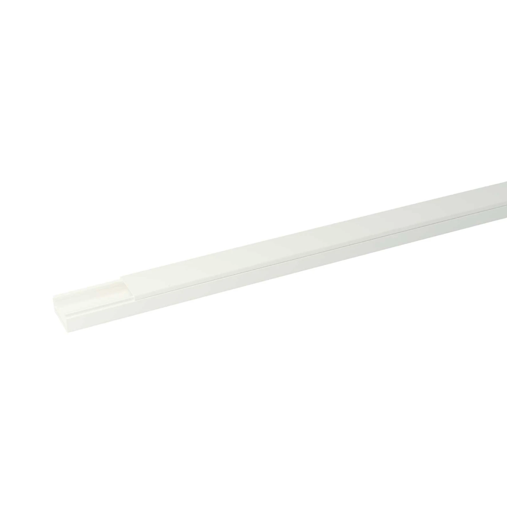 ATTEMA P25 kabelkoker + deksel 13x25mm (HxB) - wit per 2 meter - (AT9262)
