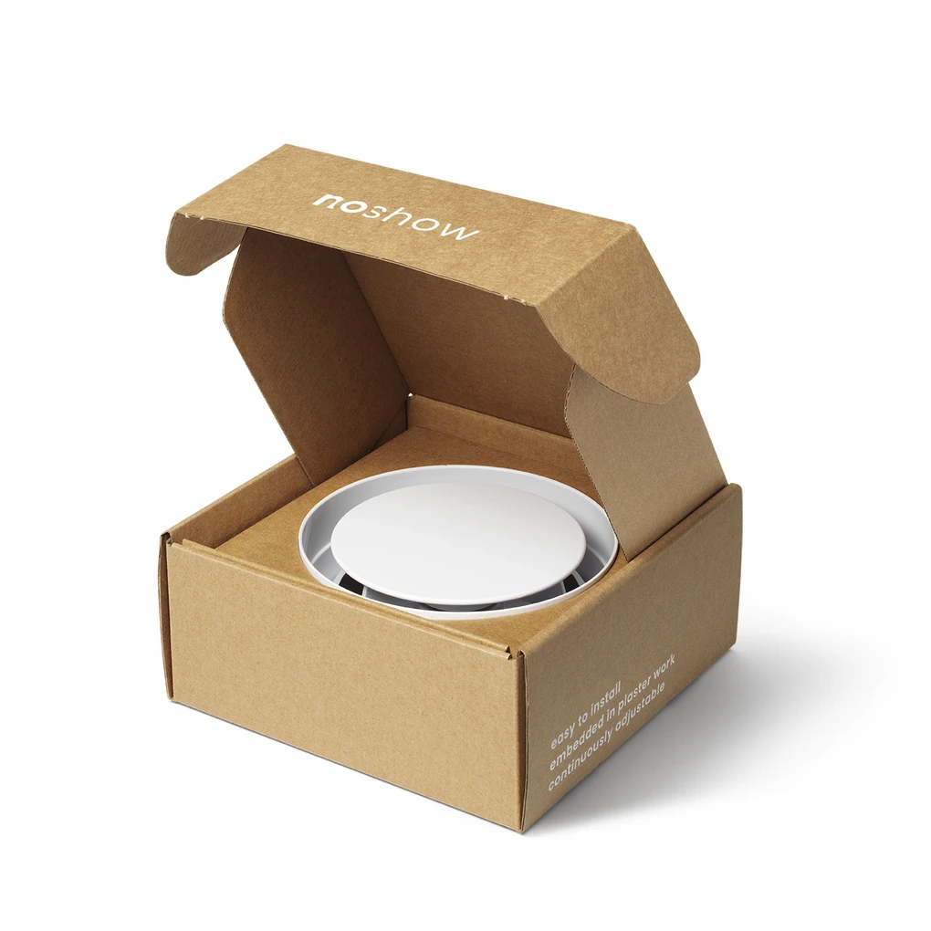 NoShow ventilatieventiel voor stucplafond - NoShow wit - Afbeelding 3